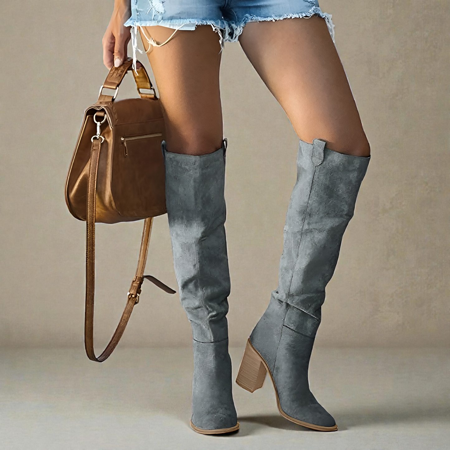 Marcie | Orthopädische Kniehohe Lederstiefel für Damen