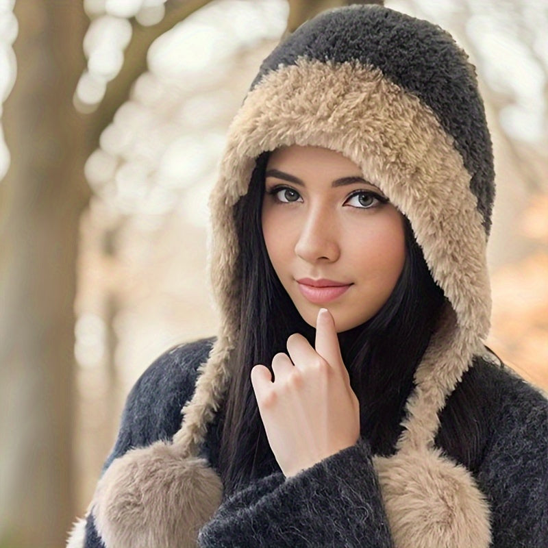 Bonnet d’Hiver avec Oreillettes Ajustables pour Adulte | Idéal pour les Activités Extérieures