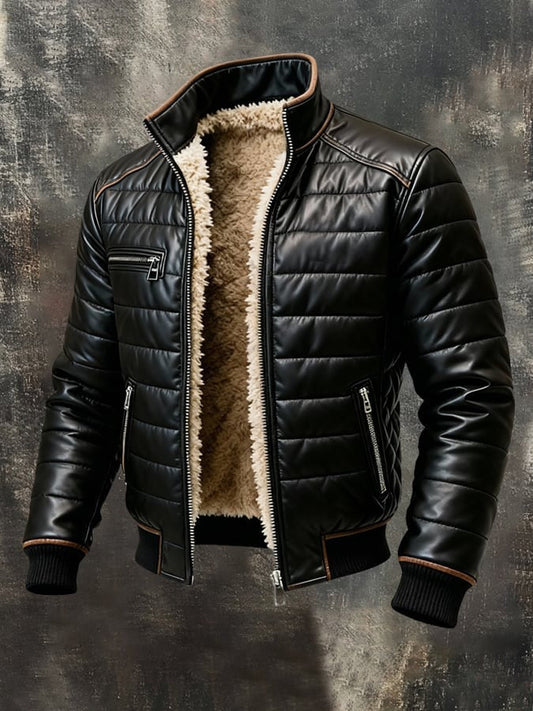 DUCHÊNE BORDEAUX™ | VESTE À COL HAUT COUPE RAFFINÉE