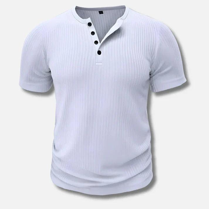 Amaury – T-shirt homme col Henley