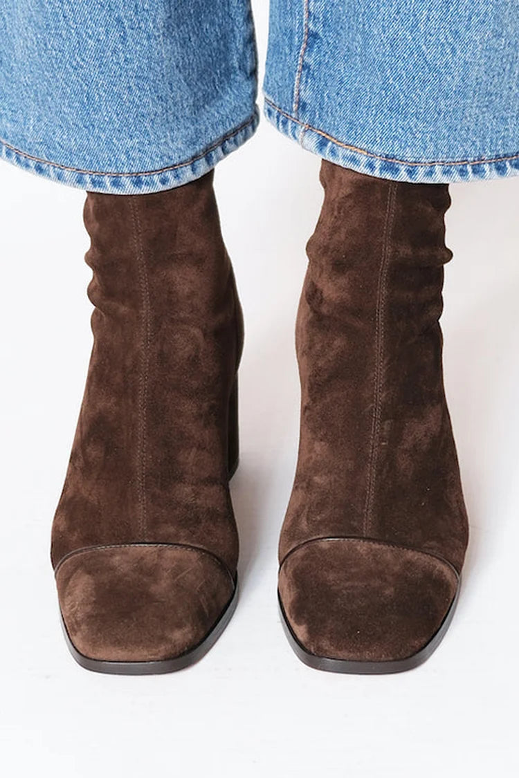Women Heeled Boots – Square Toe & Everyday Elegance
