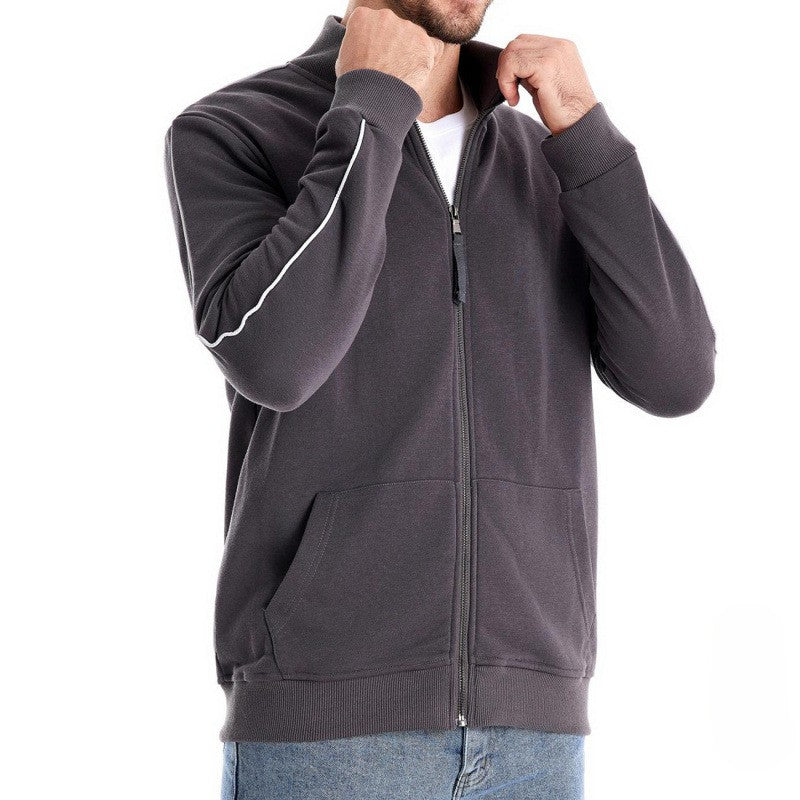 Heren Pullover met Half Zip en Zakken