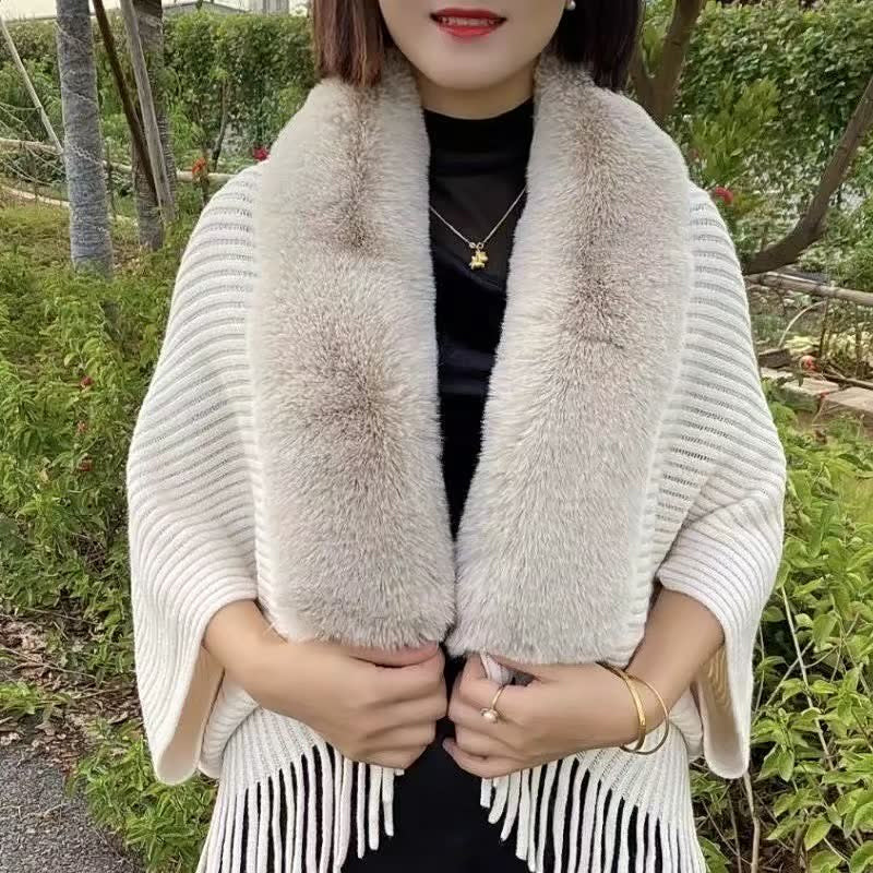 Écharpe Tricotée à Mailles Larges pour Femme | Idéale pour la Saison Automne-Hiver
