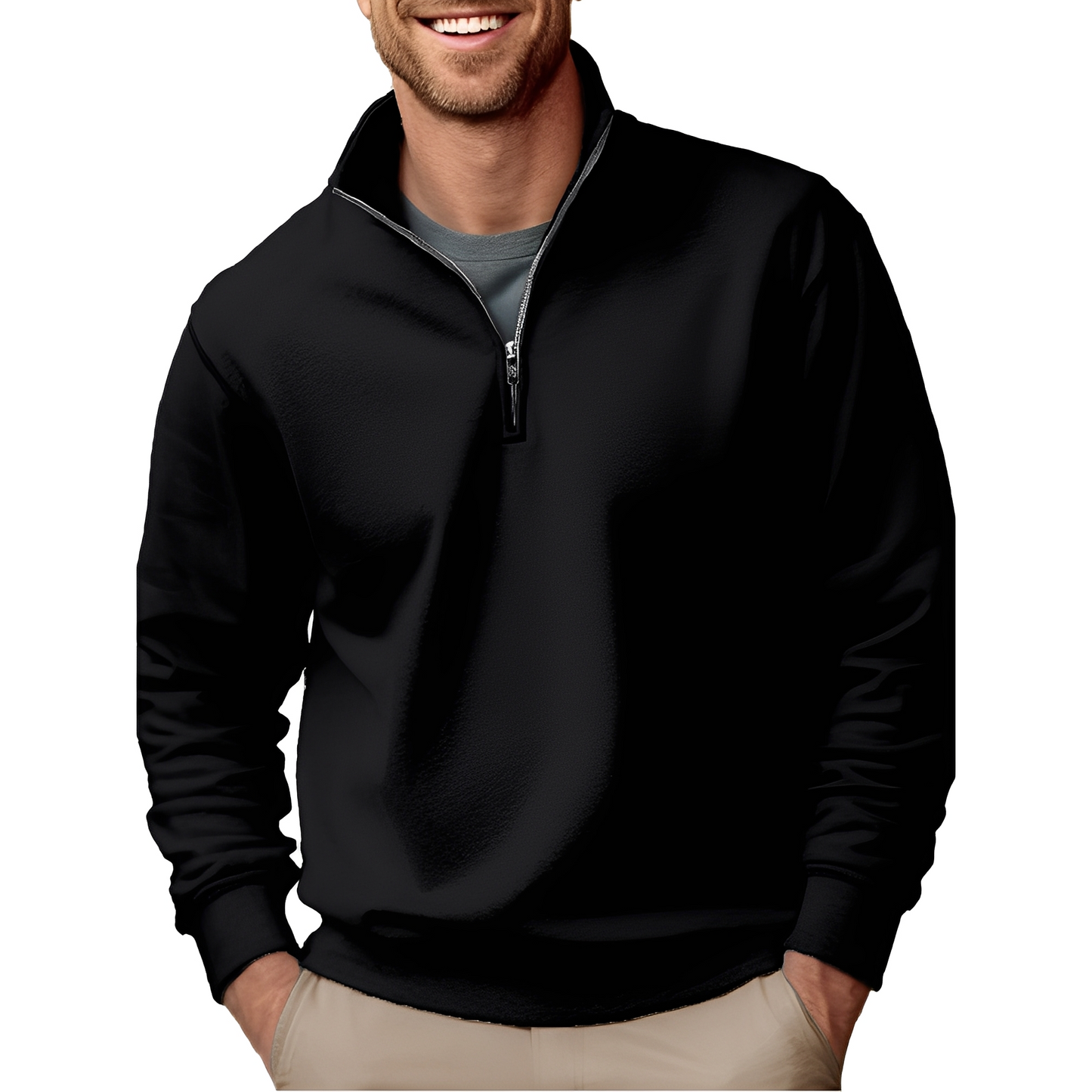 Pull Avec Demi-Fermeture Éclair Pour Hommes | Idéal Pour Le Quotidien