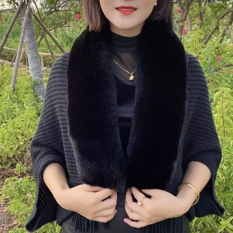 Écharpe Tricotée à Mailles Larges pour Femme | Idéale pour la Saison Automne-Hiver