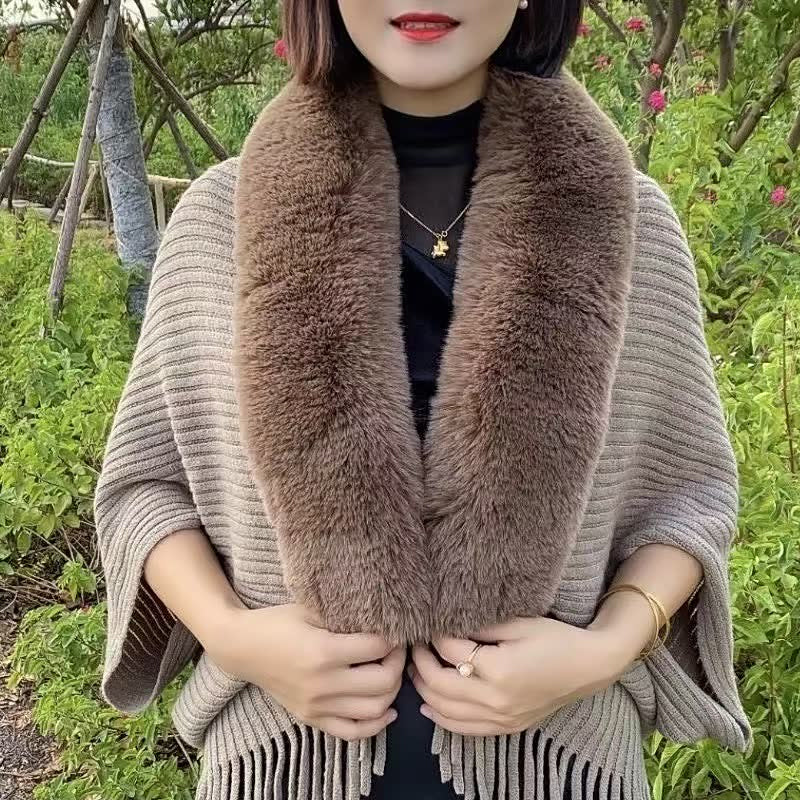 Écharpe Tricotée à Mailles Larges pour Femme | Idéale pour la Saison Automne-Hiver