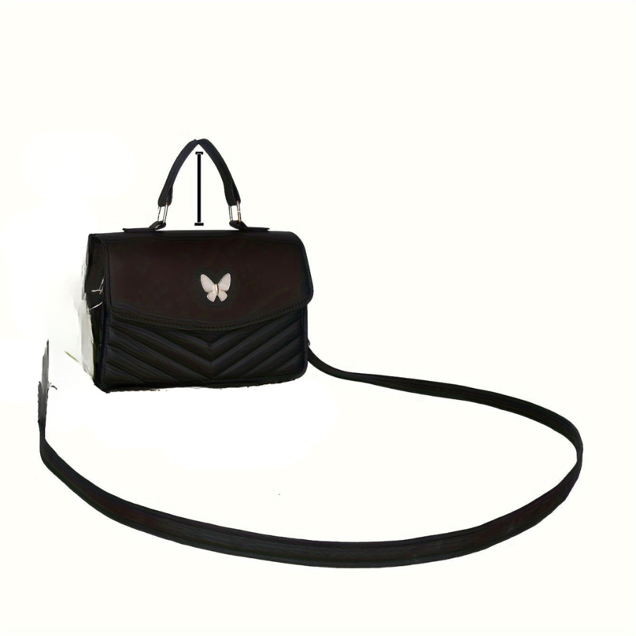 Serena - Petit sac carré papillon élégant avec options de transport polyvalentes