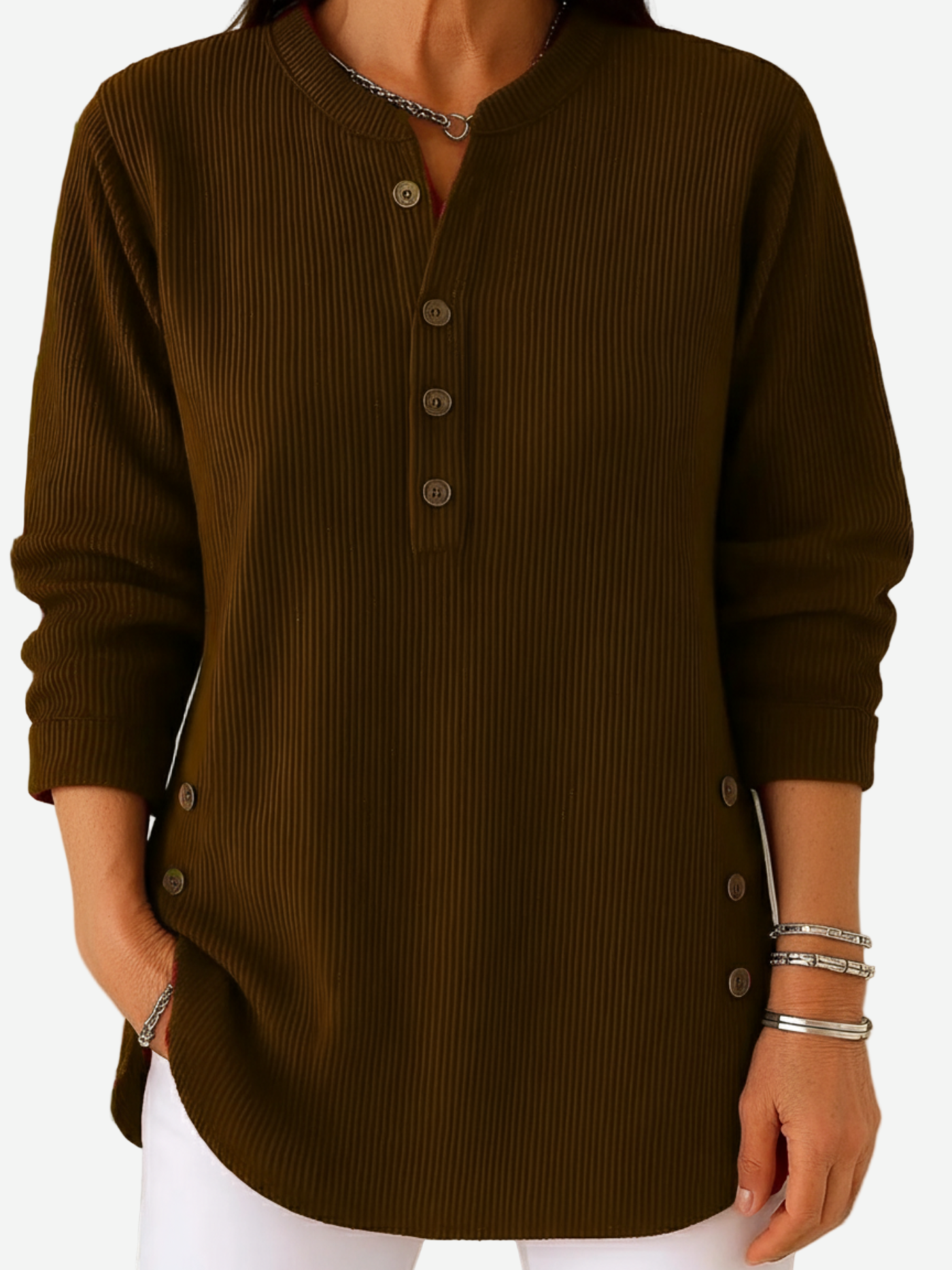 Harper | Long Sleeve Solid Knit Sweater