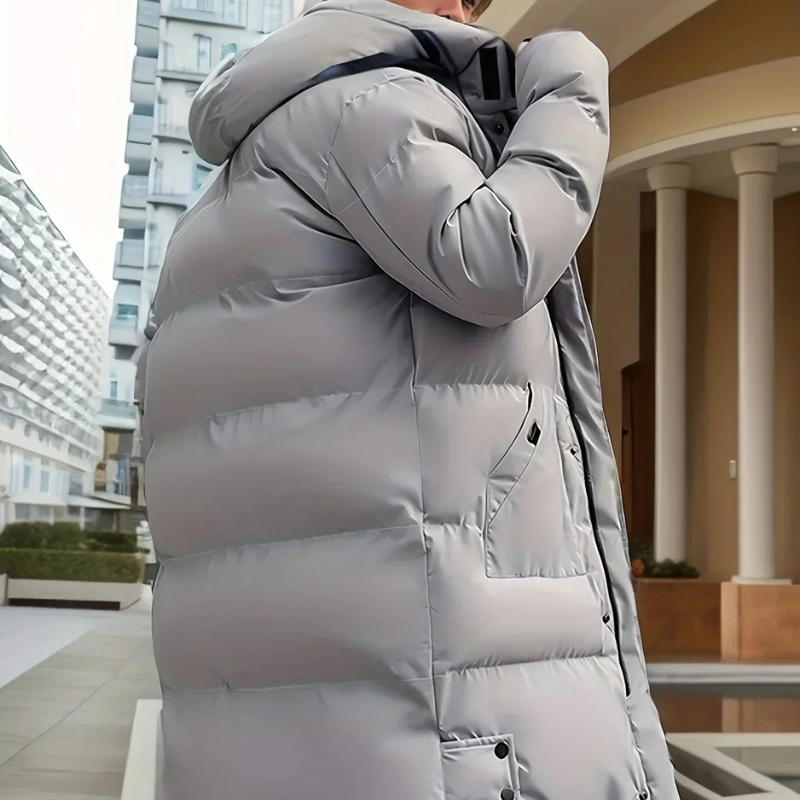 Zachary – Manteau avec Doublure, Longues Manches et Poches à Fermeture Éclair