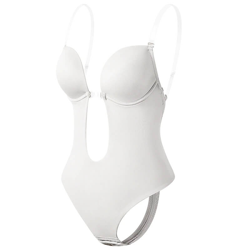 Lina - Diepe V-hals Backless Body Shaper