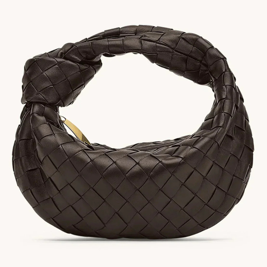 Kleine Gevlochten Handtas met Ritssluiting