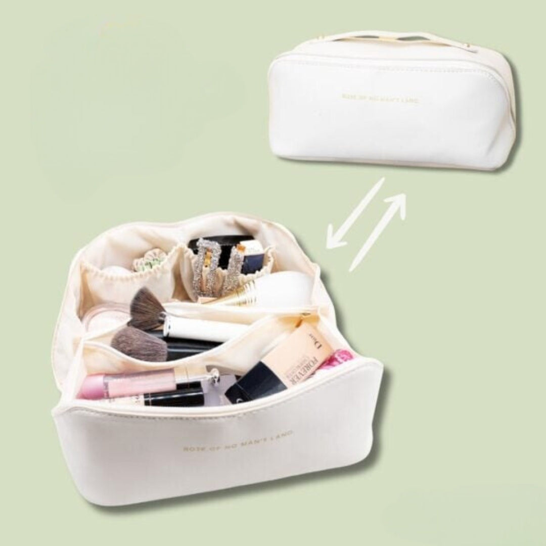 Ella - Trousse de Maquillage Elégante et Compacte Avec Plusieurs Poches d'Organisation