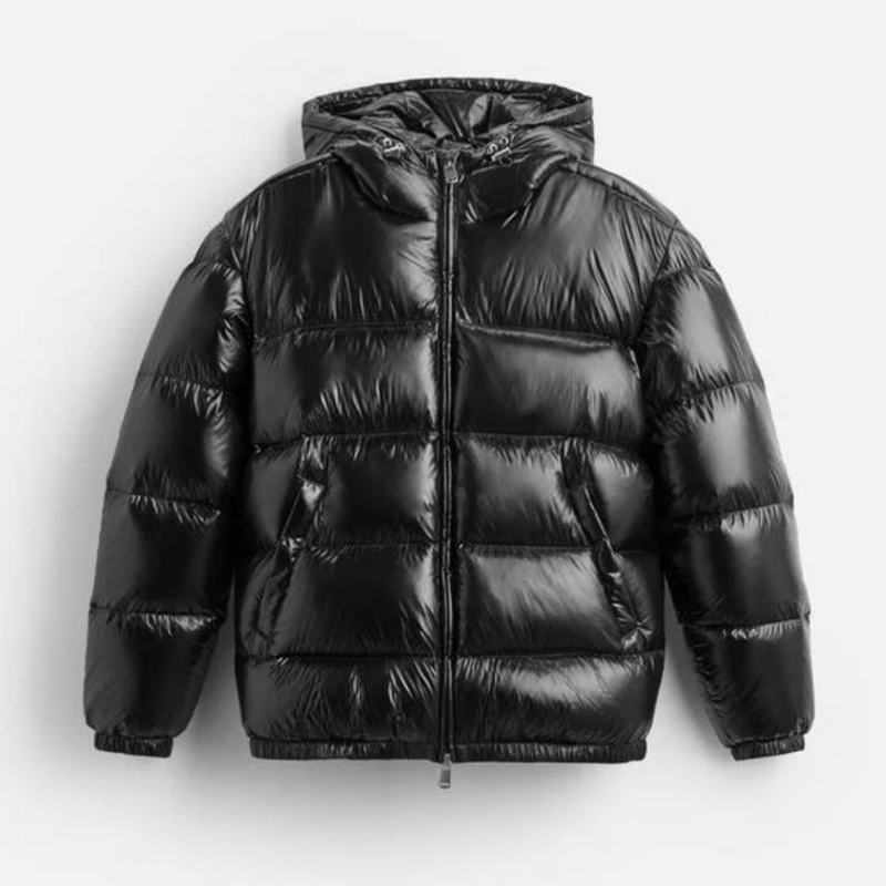 Heren Gewatteerde Puffer Jas met Capuchon