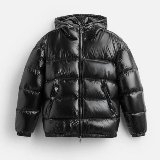 Heren Gewatteerde Puffer Jas met Capuchon