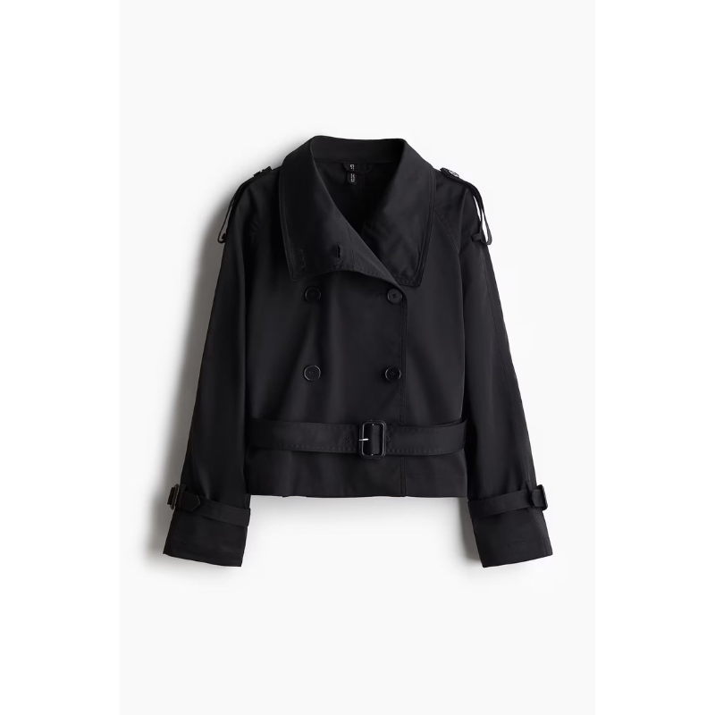 Dames Trenchcoat met Ceintuur en Dubbele Knoopsluiting
