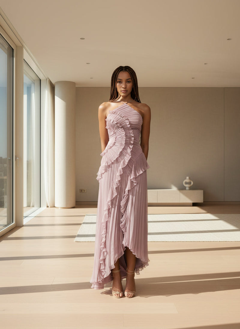 Serena – Ocean Whirlpool Maxi Dress