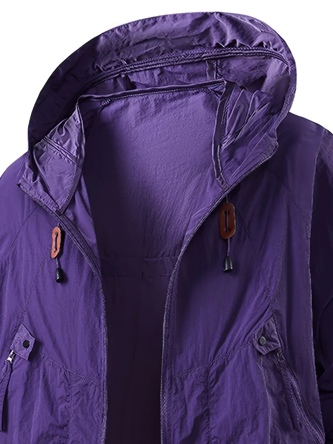 Veste à Capuche Outdoor Homme – Coupe-Vent Légère Premium