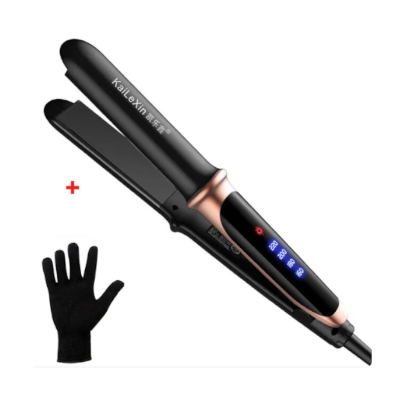 2-In-1 Professional Electric Curling Straightening Iron Wet And Dry Hair Straightener