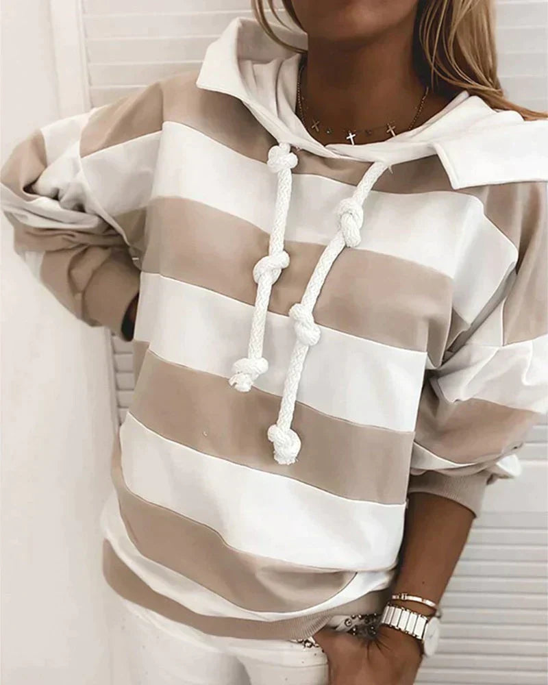 Avencea – Nautical Stripe Hoodie for a Warm and Fashionable Look
