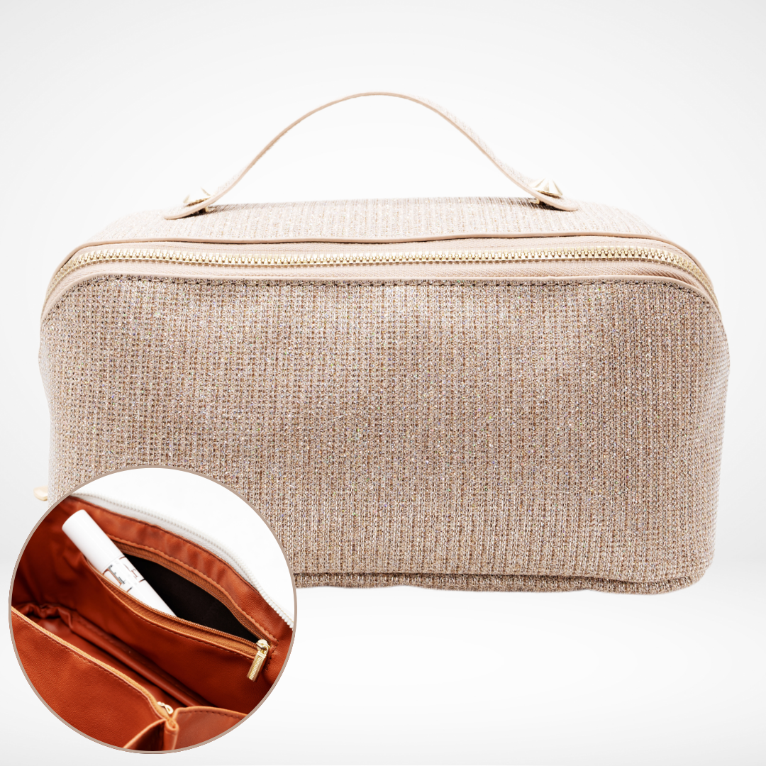 Ella - Trousse de Maquillage Elégante et Compacte Avec Plusieurs Poches d'Organisation
