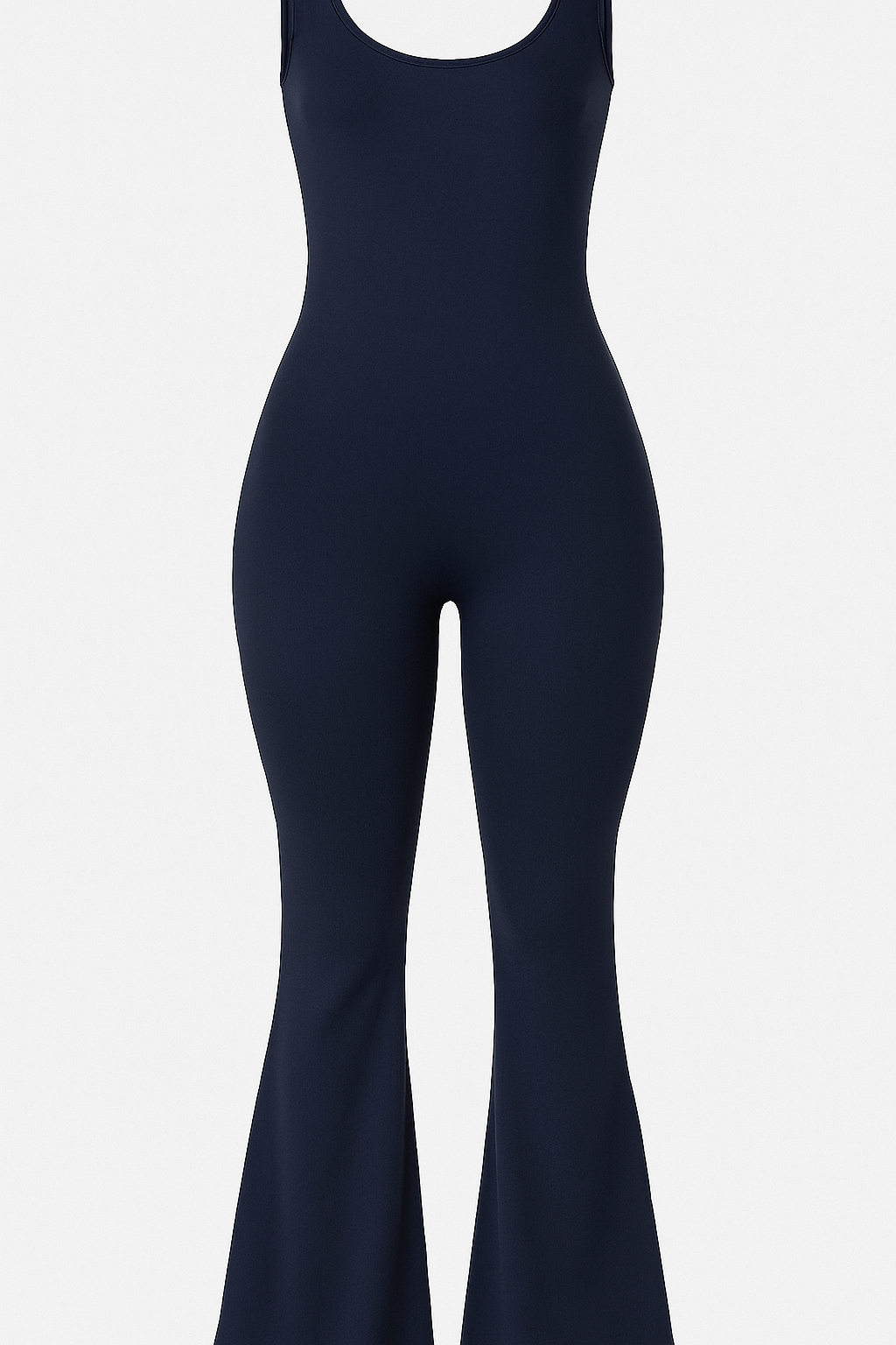 Tuta Sportiva a Zampa Senza Maniche a Compressione - Blu scuro - 12/28/2024 jumpsuit Summer/Jumpsuit - Concept Palermo