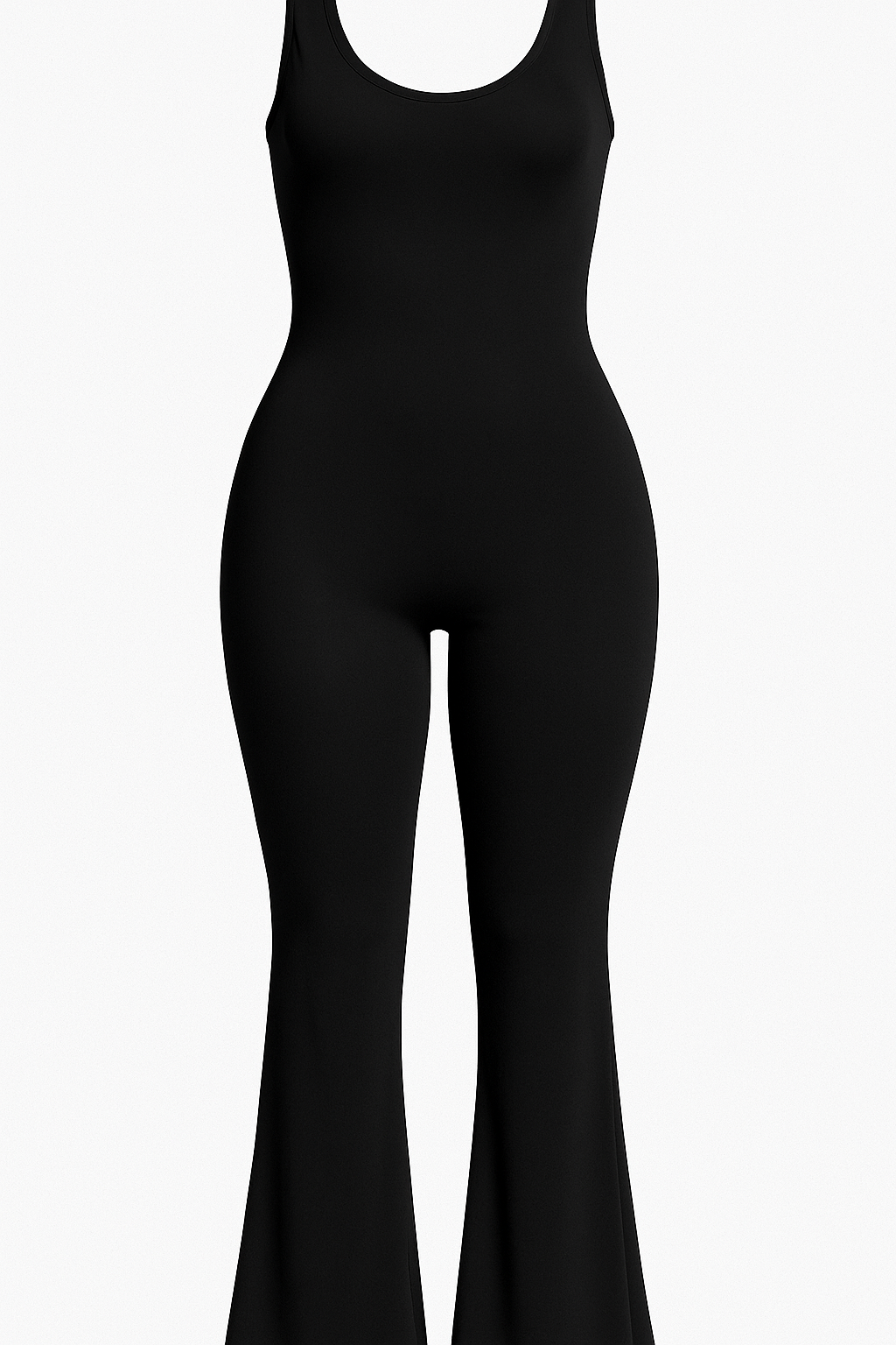 Tuta Sportiva a Zampa Senza Maniche a Compressione - Nero - 12/28/2024 jumpsuit Summer/Jumpsuit - Concept Palermo