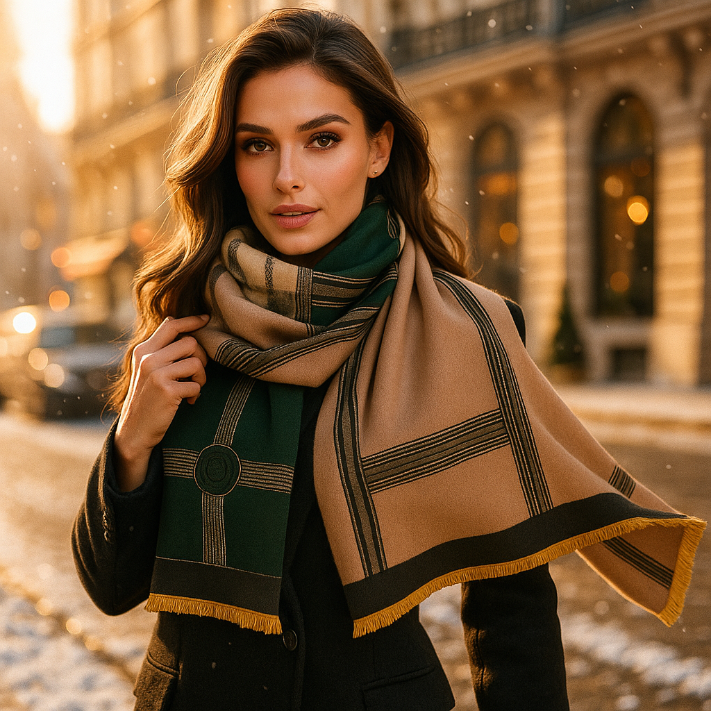 Écharpe en Pur Cachemire Ruby – Luxe, Confort et Élégance