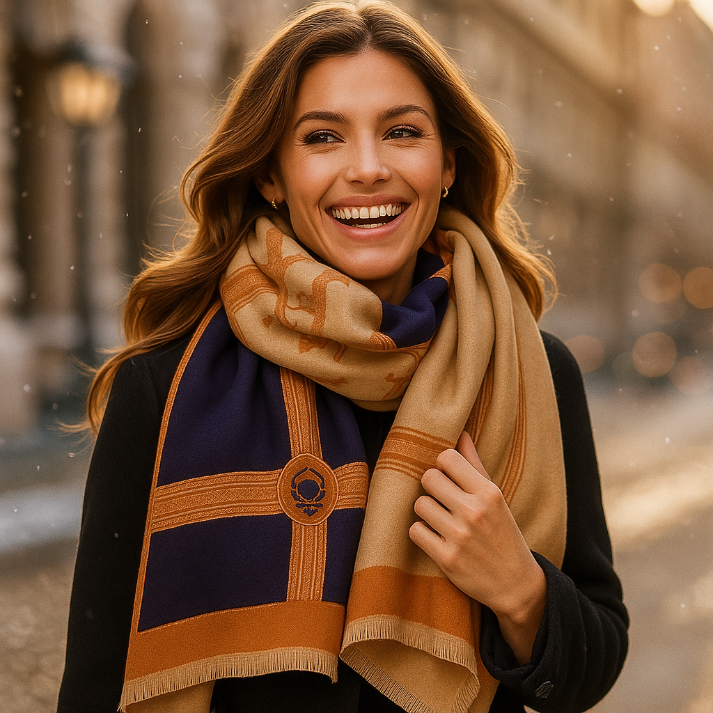 Écharpe en Pur Cachemire Ruby – Luxe, Confort et Élégance