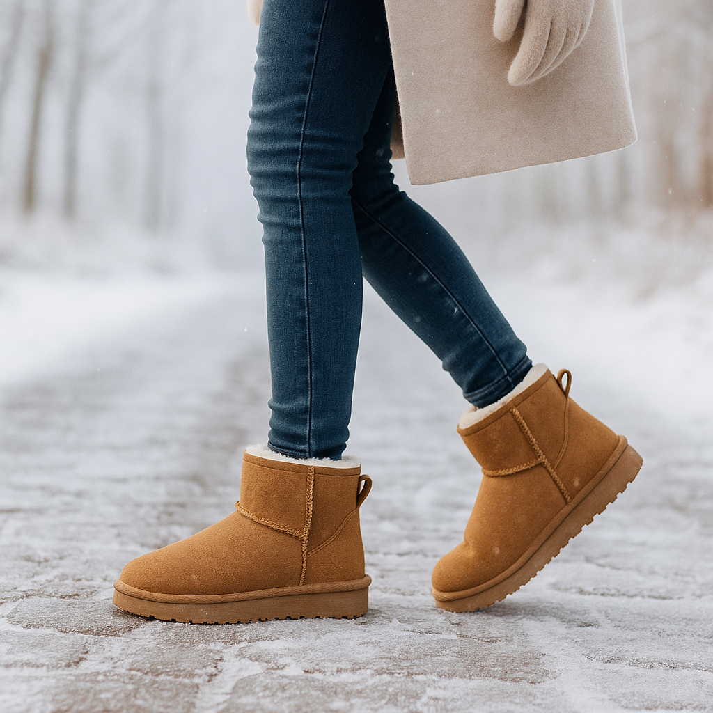 Bottes de Neige Kaycee en Suède Doublées