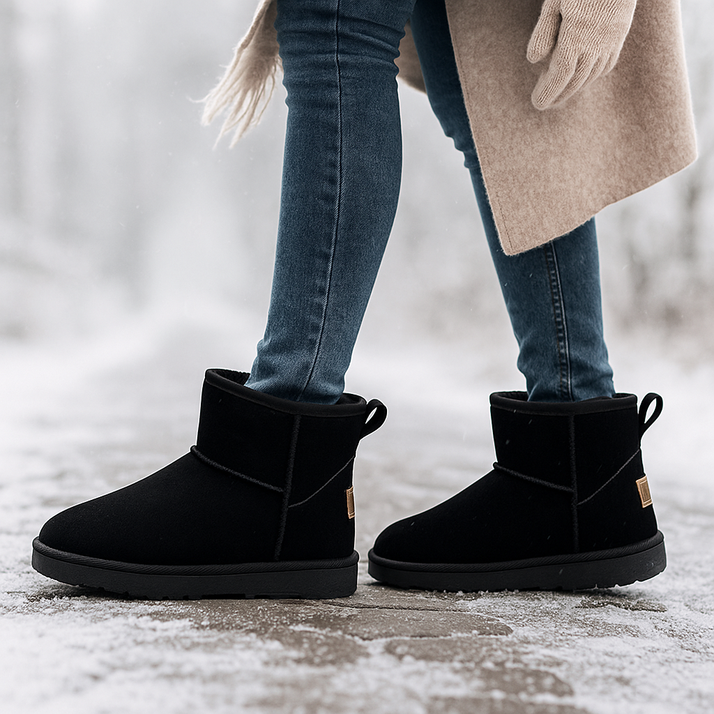 Bottes de Neige Kaycee en Suède Doublées