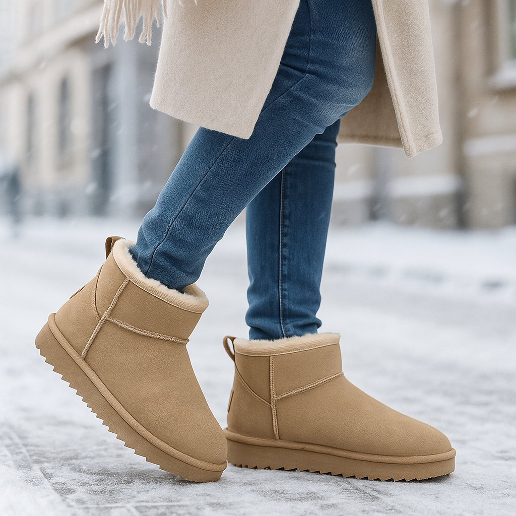 Bottes de Neige Kaycee en Suède Doublées