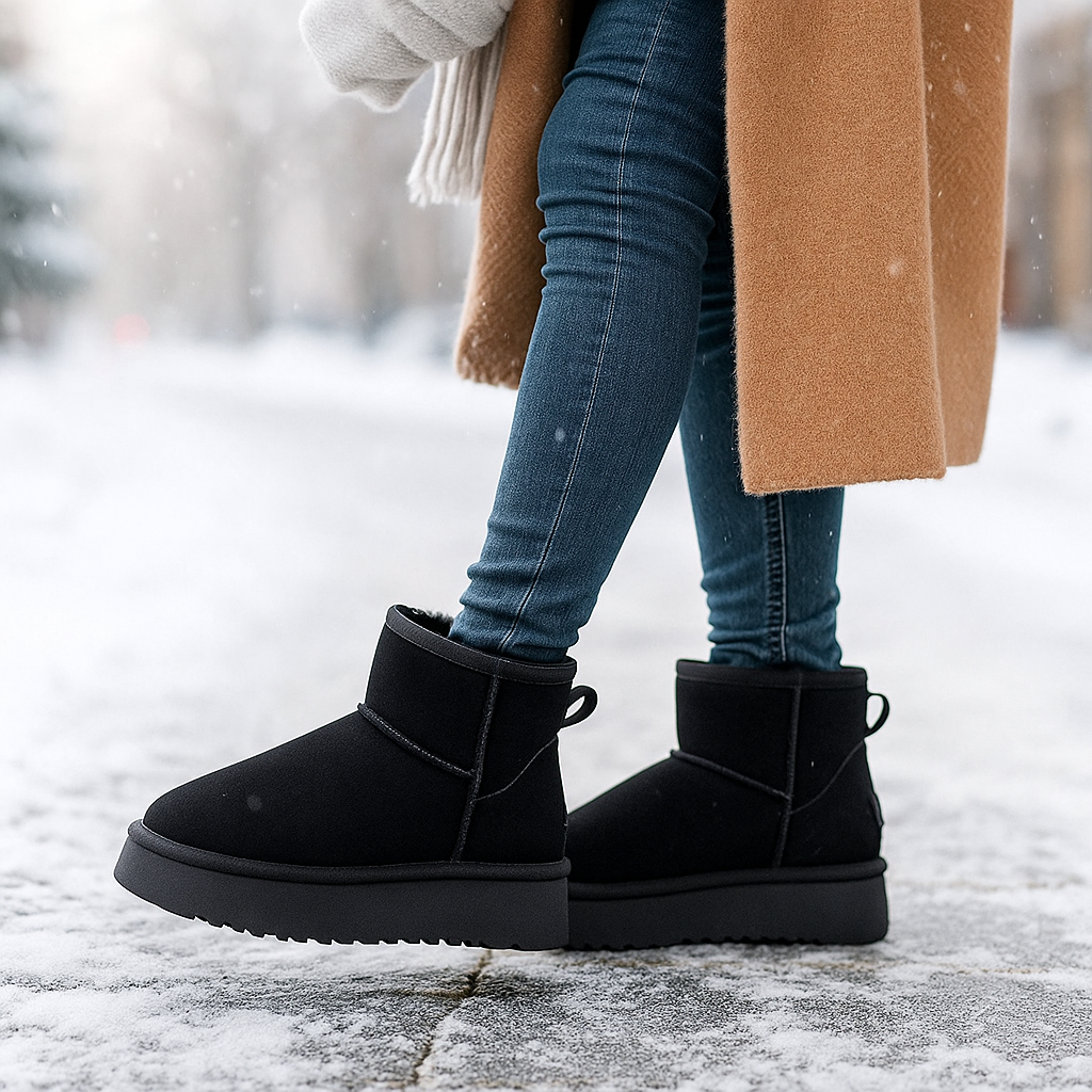 Bottes de Neige Kaycee en Suède Doublées
