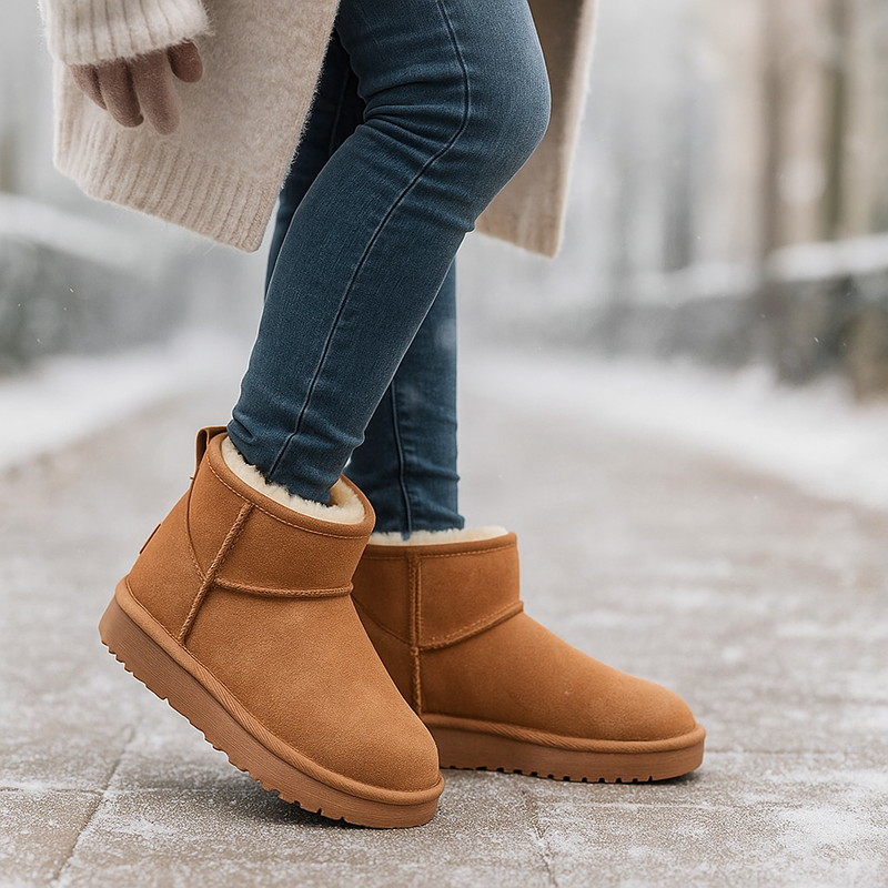 Bottes de Neige Kaycee en Suède Doublées