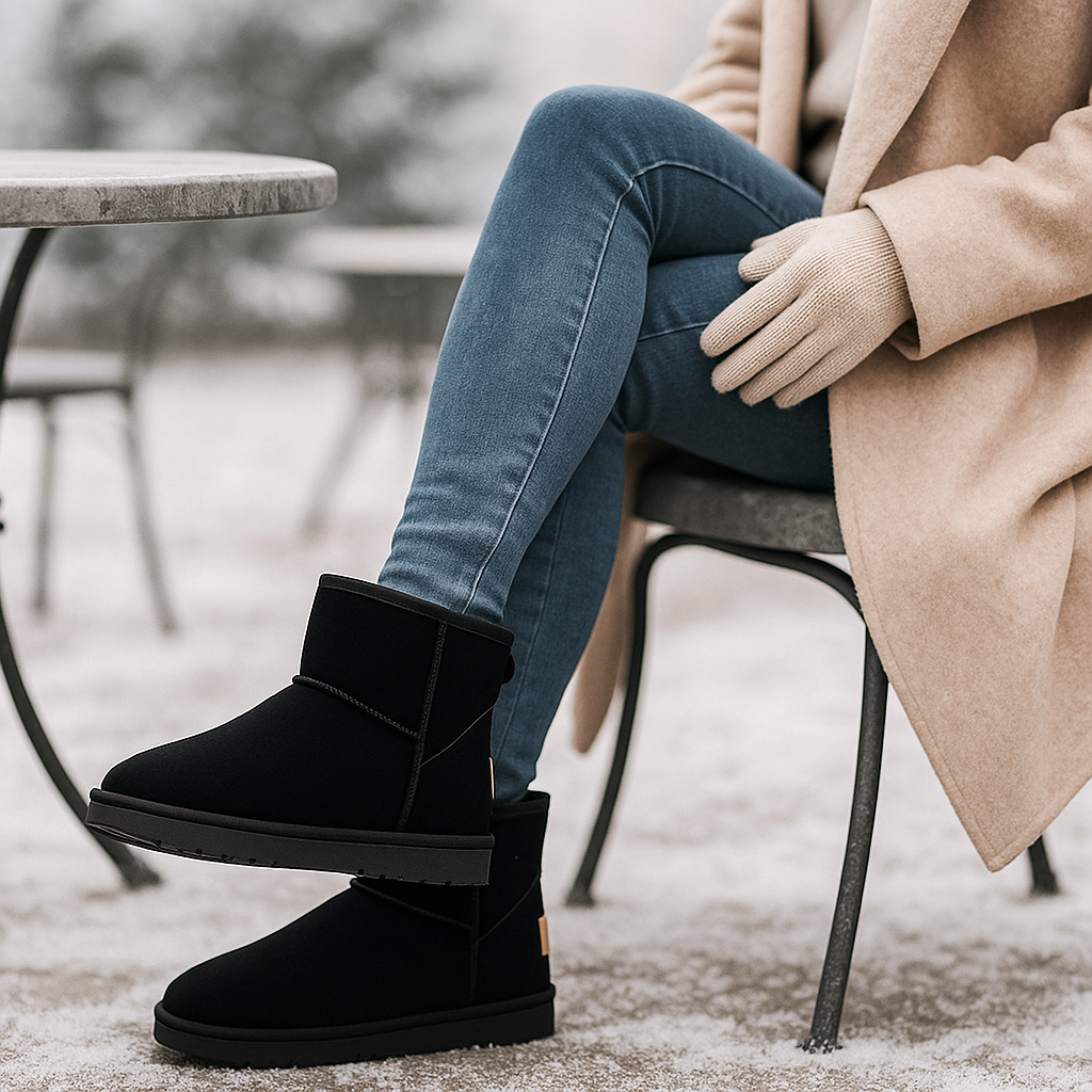 Bottes de Neige Kaycee en Suède Doublées