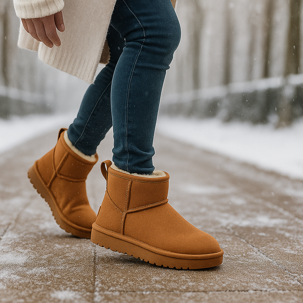 Bottes de Neige Kaycee en Suède Doublées