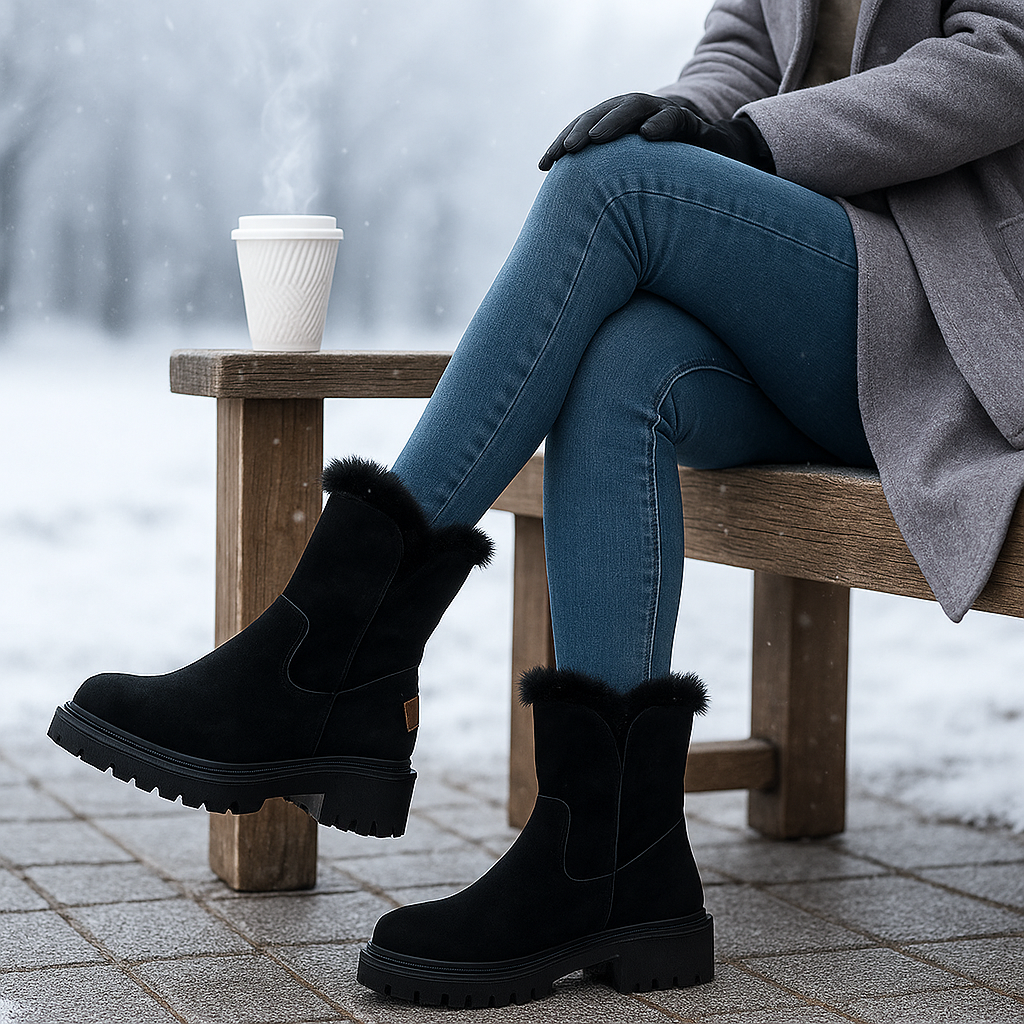 Bottes d’Hiver Gaby Doublées – Élégantes et Antidérapantes