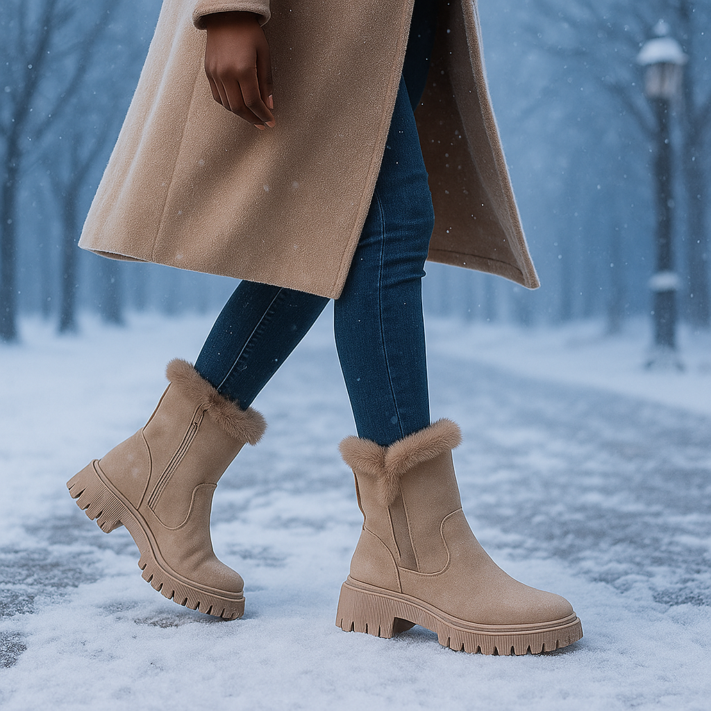 Bottes d’Hiver Gaby Doublées – Élégantes et Antidérapantes