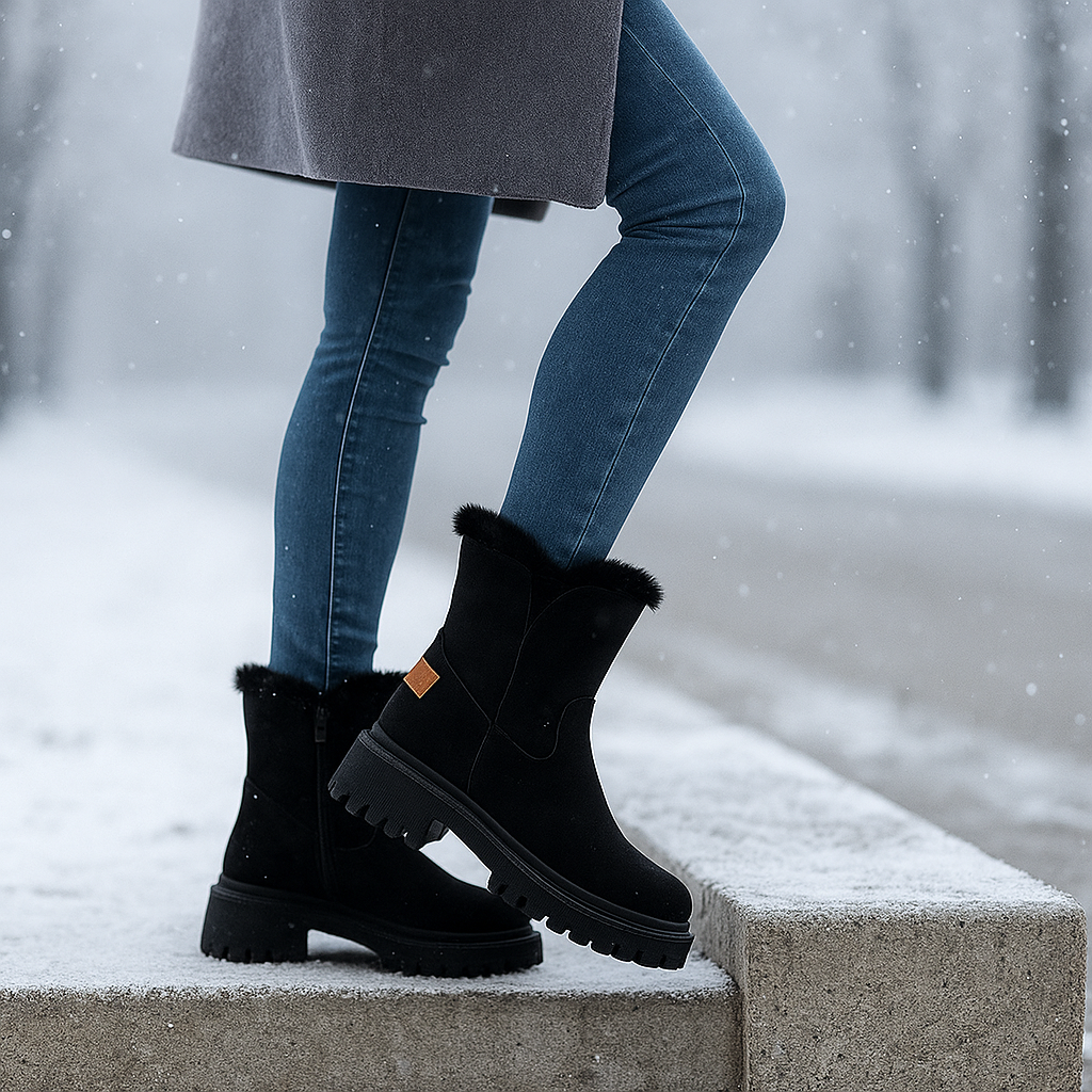 Bottes d’Hiver Gaby Doublées – Élégantes et Antidérapantes