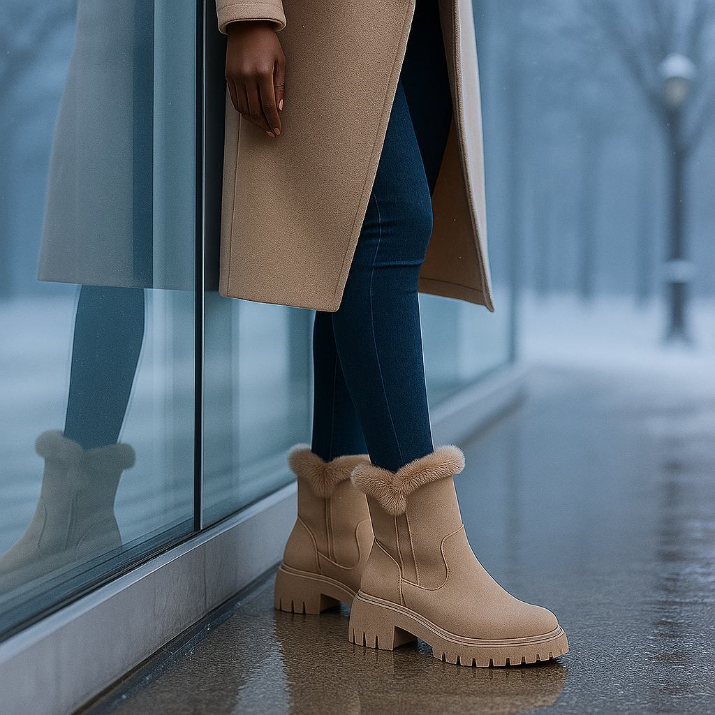 Bottes d’Hiver Gaby Doublées – Élégantes et Antidérapantes