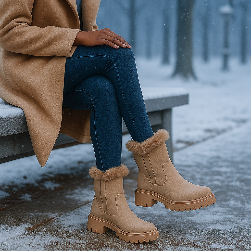 Bottes d’Hiver Gaby Doublées – Élégantes et Antidérapantes