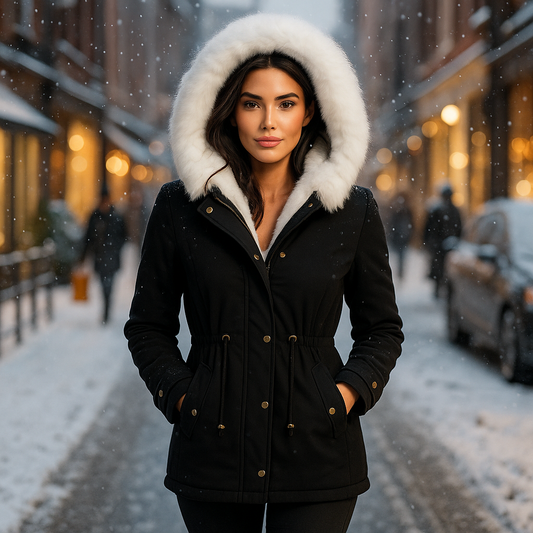Manteau d’Hiver Élégant et Chaud