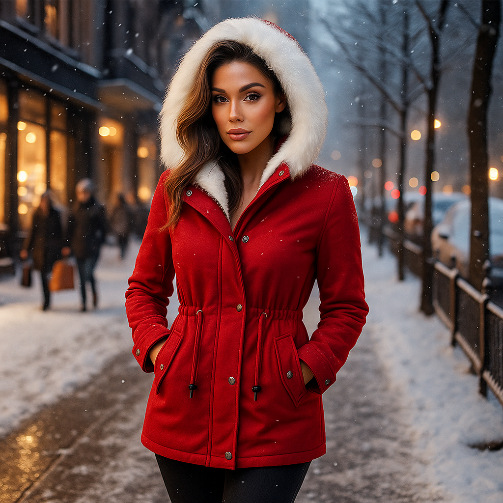 Manteau d’Hiver Élégant et Chaud