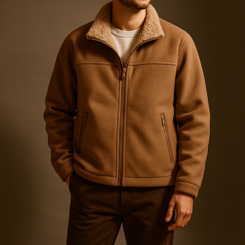 Redmont Soft-Lined Men Fleece Warm Zippered Jacket