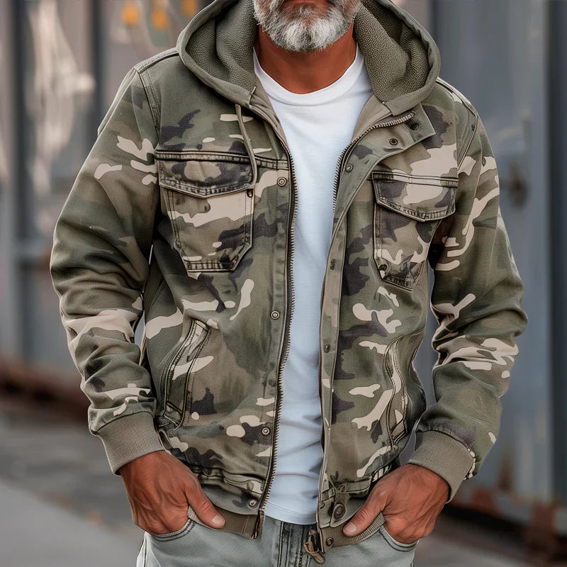 Stian – Kapuzen Jacke Im Militär Stil