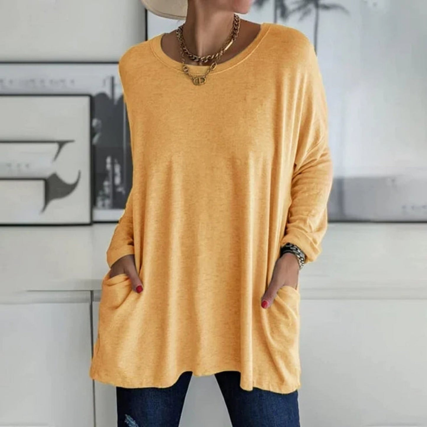Rosamonde | Oversize Sweater For Women | Practical Pockets