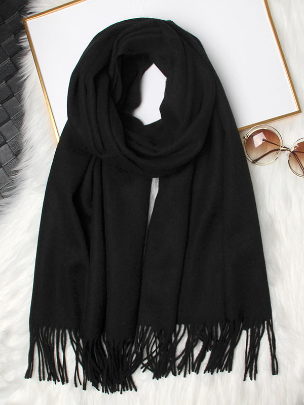 Écharpe Hiver à Franges pour Femme | Idéale pour la Saison Froide