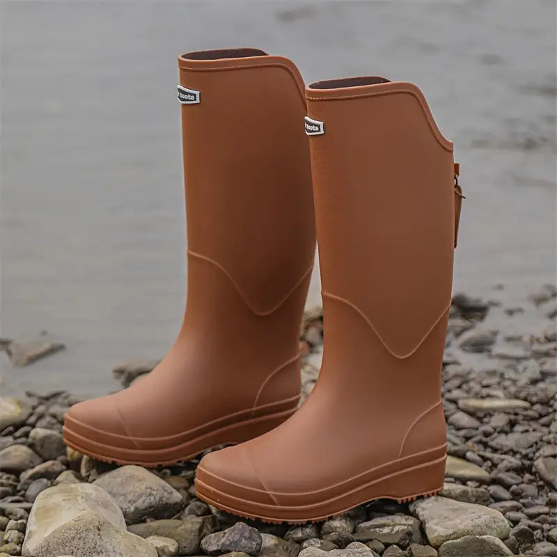 Ladies waterproof rain boots made of PVC with non-slip sole – Corina