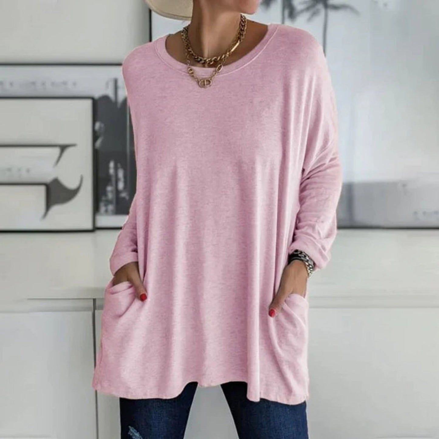 Rosamonde | Oversize Sweater For Women | Practical Pockets
