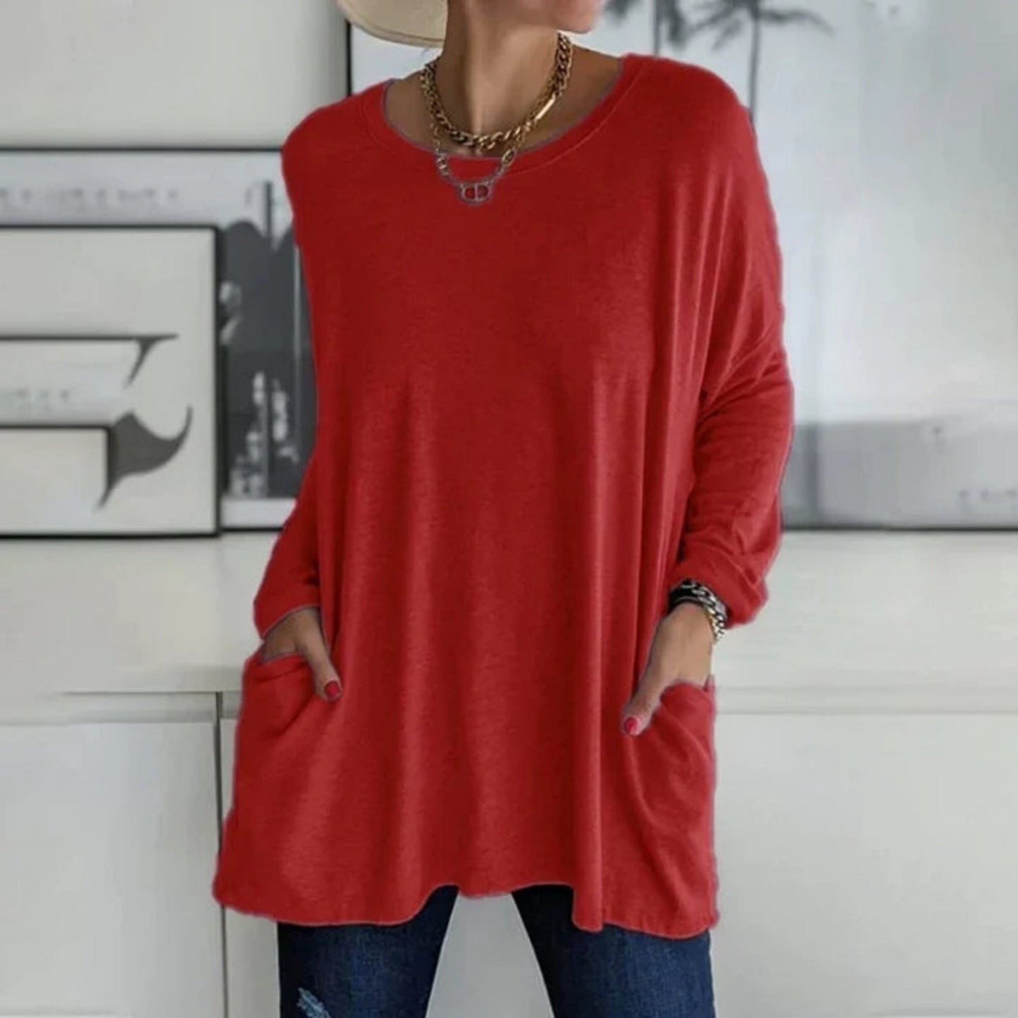 Rosamonde | Oversize Sweater For Women | Practical Pockets