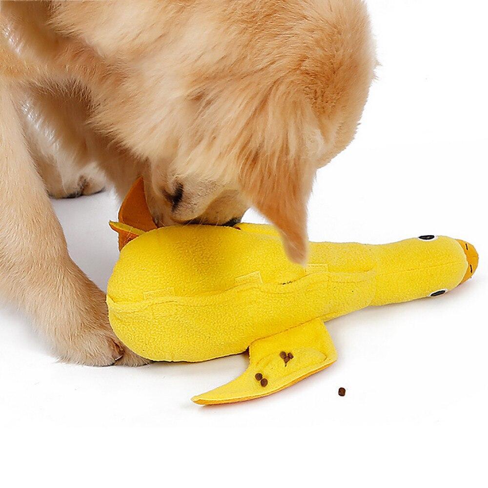Interactive Treat Dispensing Duck Dog Toy